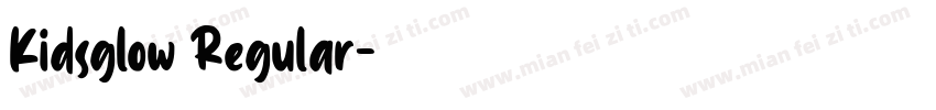 Kidsglow Regular字体转换